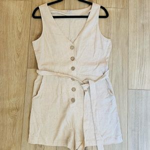 Cream overalls